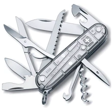 Мультитул Victorinox Huntsman 91мм/15предметов/серебристый-прозрачный (1.3713.T7): Тип мультитул (многофункциональный инструмент)