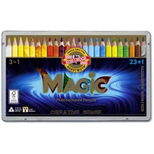 Набір олівців KOH-I-NOOR MAGIC, 23 +1 кольорові (340802): Тип кольорові
