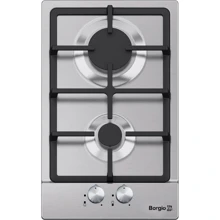 Варочная поверхность газовая Borgio 3730-15 (Inox): Расположение панели спереди