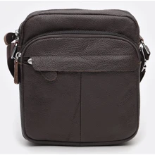Чоловіча сумка через плече Borsa Leather коричнева (K10082-brown): Стать Чоловік
