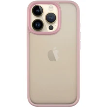 Чехол для iPhone Mobile Case TPU+PC Metal Buttons Pink for iPhone 16 Pro Max: Цвет розовый