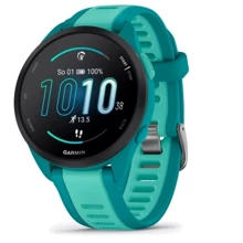 Смарт-часы Garmin Forerunner 165 Music Turquoise/Aqua (010-02863-32): Дисплей 1.2" AMOLED (390x390)