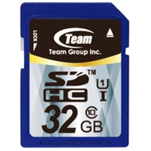 Карта пам'яті Team 32GB SDHC Class 10 UHS-I U1 (TSDHC32GUHS01): Тип карти SDHC