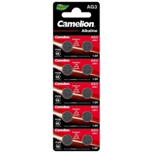 Camelion AG3 / LR736 / LR41 / V3GA Alkaline 10шт (AG3-BP10): undefined undefined