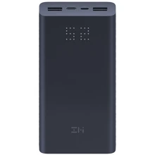 Внешний аккумулятор Xiaomi ZMI Power Bank Aura 20000mAh USB-C 27W Black (QB822): Количество USB 2