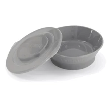 Глибока тарілка Twistshake з кришкою Pastel Grey (78154): Матеріал пластик