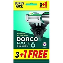 Dorco PACE Одноразовая бритва для мужчин 6 лезвий 4 шт.: Вид Бритвенные станки