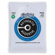 Струна для гитар Струны MARTIN MA180 Authentic Acoustic SP 80/20 Bronze Extra Light 12-String (10-47): Тип Комплект струн