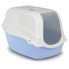Туалет-бокс для котов Bergamo Romeo Light Blue с фильтром 57x39x41 см: Вид Закрытый