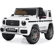 Детский электромобиль Bambi Racer Mercedes-Benz G63, белый (M 4180EBLR-1): Вид джип