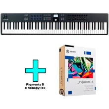 MIDI-клавиатура Arturia KeyLab Essential 88 mk3 (Black) + Arturia Pigments (24-08-08-02): Механика Полувзвешенная