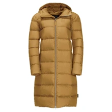Пуховик Jack Wolfskin Crystal Palace Coat 1204131-5205 40 желтый зимний с капюшоном длинный: Сезон Зима