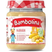 Пюре Bambolina Банан 100 г new (4813163001885): Вид Фруктове