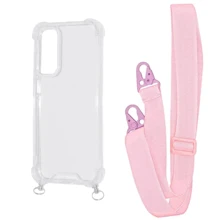 Аксессуар для смартфона WAVE Clear Case with Strap Pink Sand for Samsung A256 Galaxy A25 5G: Совместимость Samsung A256 Galaxy A25 5G