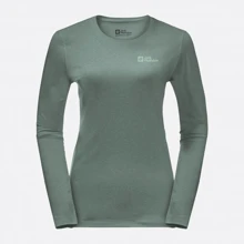 Термолонгслив Jack Wolfskin Sky Thermal L/S W 1808961_4311 40 (XS) зеленый: undefined undefined