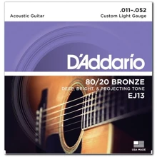 Струна для гитар Струны D`ADDARIO EJ13 80/20 BRONZE CUSTOM LIGHT 11-52: Тип Комплект струн