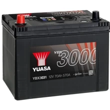 Автомобільний акумулятор Yuasa 6СТ-70 Аз (YBX3031): Ємність, Ач 70