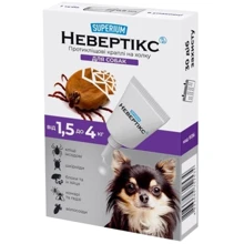 Противоклещевые капли SUPERIUM Невертикс на холку для собак 1.5 - 4 кг (9136): Тип Капли