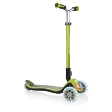Самокат GLOBBER серии ELITE PRIME, зеленый, колеса с подсветкой, до 50кг, 3+, 3 колеса: Количество колес 3