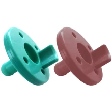 Пустышка MinikOiOi BASICS силиконовая 100% Аqua Green / Velvet Ros 2шт (101030004): Возраст старше 3 месяцев