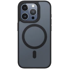 Чехол для iPhone Blueo Skin Friendly Frosted with MagSafe Black for iPhone 16 Pro Max: Цвет черный