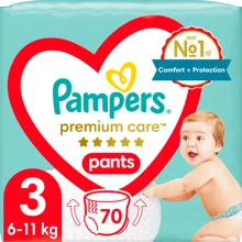 Подгузники Pampers Premium Care Pants Midi Размер 3 70 шт (8001090759955): Тип Подгузники-трусики