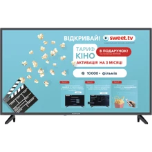 Телевизор Hoffson A43FHD500T2S: Тип LED-телевизоры
