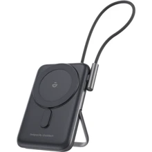 Зовнішній акумулятор Choetech Power Bank 10000mAh Magnetic Wireless with USB-C Cable 20W Black (B735-CCBK): Ємність батареї, мАг 10000