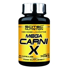Жироспалювач Scitec Nutrition Mega Carni 1000 60 caps / 60 servings: Стать Унисекс
