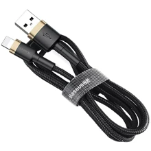 Кабель Baseus USB Cable to Lightning 2.4A 1m Gold/Black (CALKLF-BV1): Тип USB Cable - Lightning