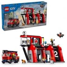 Конструктор LEGO City Пожарное депо с пожарной машиной (60414): Серия City
