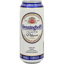 Пиво Denninghoff's Pilsener светлое фильтрованное 4.9 % 0.5 л ж/б (FSH_4250501595413): Объем, л 0.5