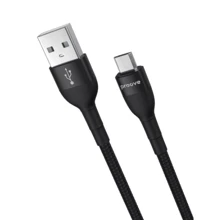 Кабель Proove USB Cable to microUSB Weft 2.4A 1m Black: Тип USB Cable - microUSB
