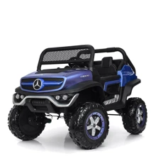 Дитячий двомісний електромобіль Джип Bambi Racer Mercedes, синій (M 4133EBLRS-4): Вид джип