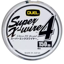 Duel Super X-Wire 4 150m 0.21mm 10kg Silver # 1.5: Тип Шнур