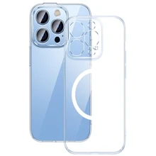 Чехол для iPhone Baseus Crystal Series Magnetic Clear for iPhone 14 Pro Max (ARJC010102): Цвет прозрачный