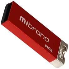 USB-флешка Mibrand 64GB Сhameleon Red USB 2.0 (MI2.0/CH64U6R): Стандарт USB USB 2.0