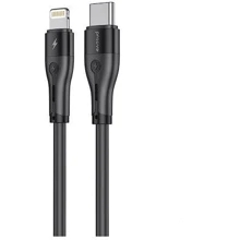 Кабель Proove Cable USB-C для Lightning Soft Silicone 27W 1m Black: Тип USB-C - Lightning