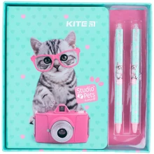 Набір подарунковий блокнот+2 ручки Kite Studio Pets (sp21-499): Виробник KITE