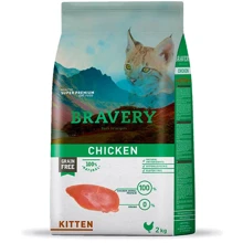 Сухий корм Bravery Chicken Cat Kitten для кошенят з куркою 2 кг (7722 BR KIT_2KG): Тип Сухий корм