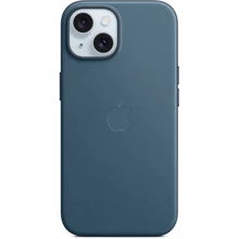 Чехол для iPhone Apple iPhone 15 FineWoven Case with MagSafe - Pacific Blue (MT3G3ZM/A): Цвет синий