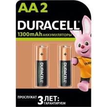 Аккумуляторы Duracell Ni-MH AA HR6 1300mAh 2шт.: undefined undefined