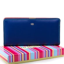 Женский кошелек Dr. Bond Rainbow синий (WRN-22 blue): Пол Женский