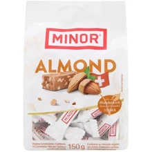 Батончик Minor шоколадний з мигдалем 150 г (7610041079601): Вага, г 150
