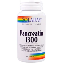 Solaray, Pancreatin 1300, 90 Capsules (SOR-04818): Тип Панкреатин