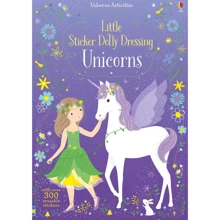 Little Sticker Dolly Dressing Unicorns / Книга з наклейками Єдинороги: Виробник Usborne