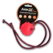 Куля з канатом AnimAll Fun 88183 8 см кораловий: undefined undefined