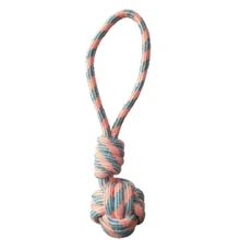Іграшка для собак Croci PASTEL Груша з ручкою з каната помаранчева 40 см (C6198697): undefined undefined
