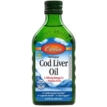 Carlson Labs Cod Liver Oil Natural 250 ml Масло печени трески: Тип Омега 3