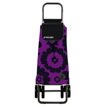 Сумка-тележка Rolser Pack Flor Logic Dos+2_43 Lila Negro (925965): Цвет фиолетовый